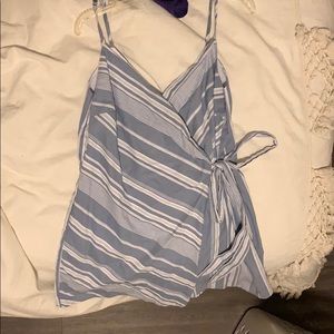 Gianni Bini Striped Tie Romper